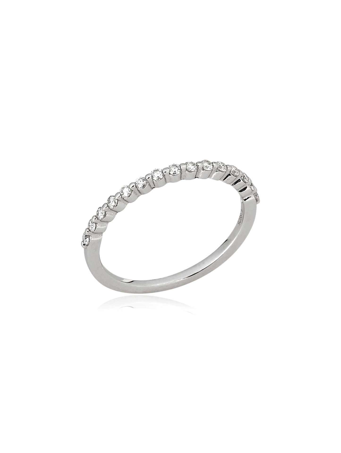 Aparador Moissanite 1.0 mm Ródio