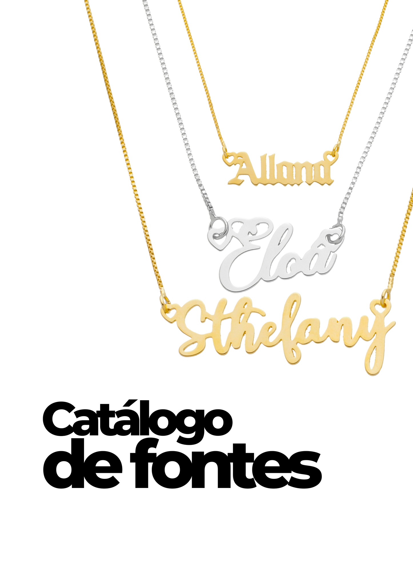 Nome em Prata 925 e Ouro