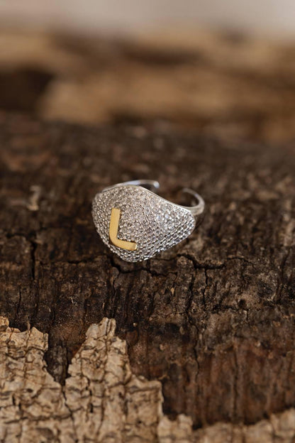 Anel inicial ÍCONE semijoia