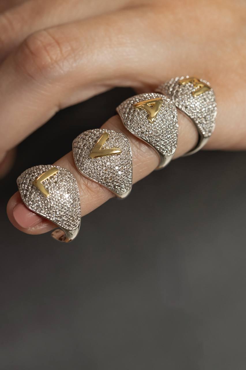 Anel inicial ÍCONE semijoia