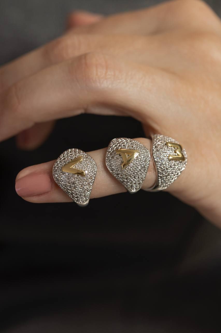 Anel inicial ÍCONE semijoia