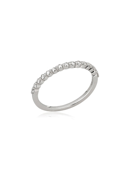 Aparador Moissanite 1.0 mm Ródio