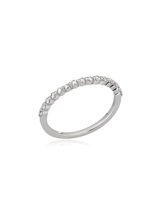 Aparador Moissanite 1.0 mm Ródio