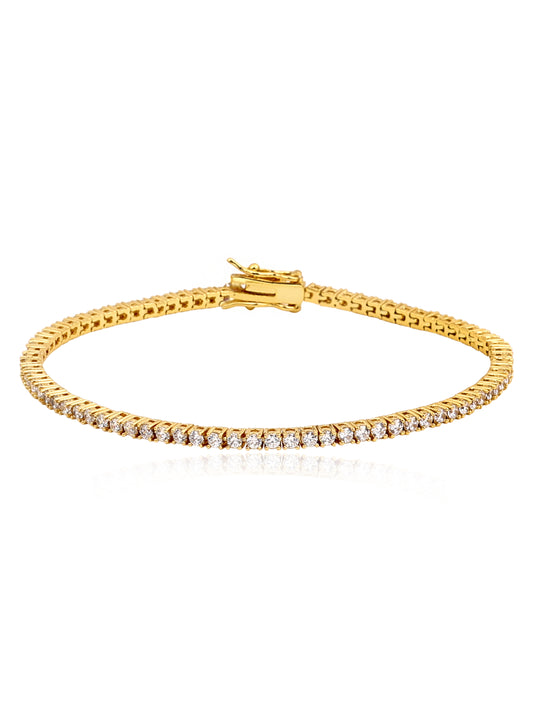 Pul Riviera 4P 2mm Ouro