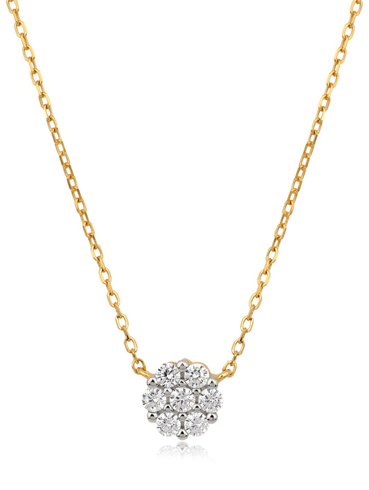 Colar Flourette Ouro 925