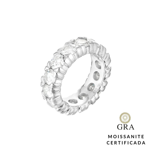 Aliança Russa 5mm 7.0ct MOISSANITE